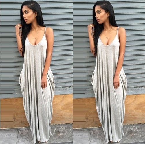 Women Summer Dress Casual Long Dresses Plus Size - Image 3
