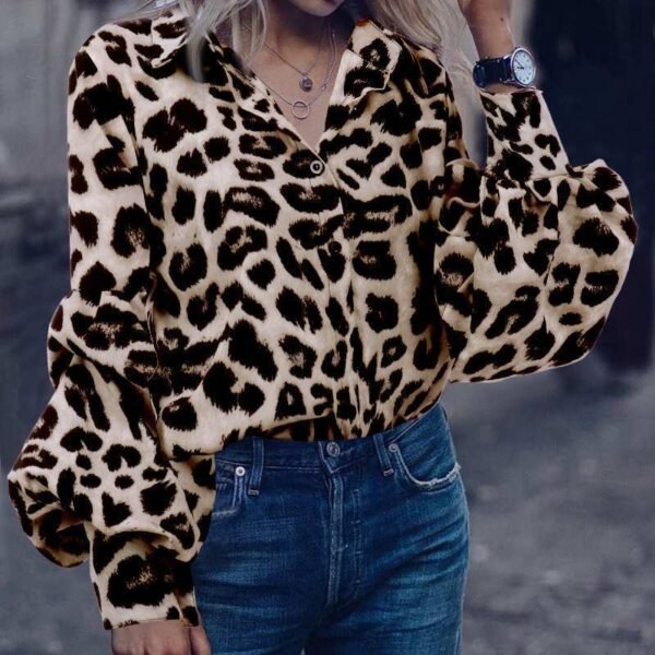 Women Sexy Leopard Print  Tops - Image 4