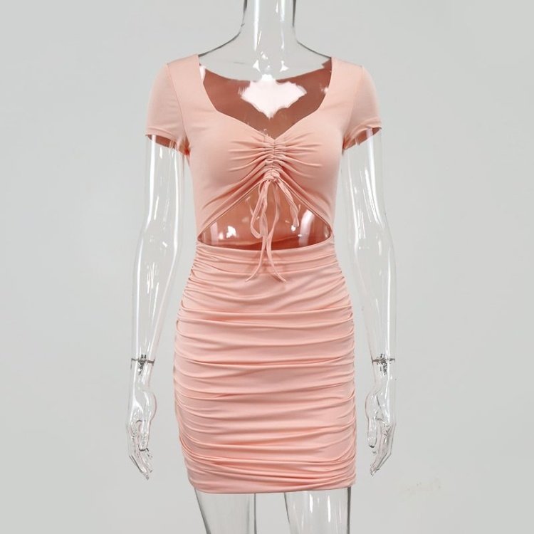 Ladies Sexy Dress Women Summer Dresses Bodycon Party Black - Image 5