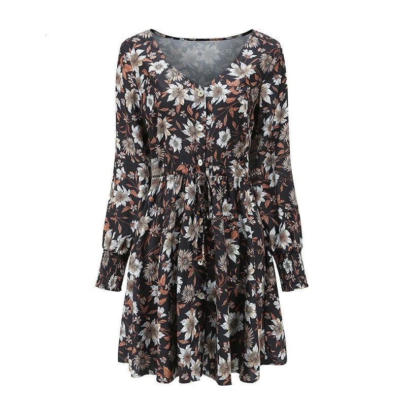 Women Floral Boho Party Dress Sexy Ladies Clothes Dresses - Image 3