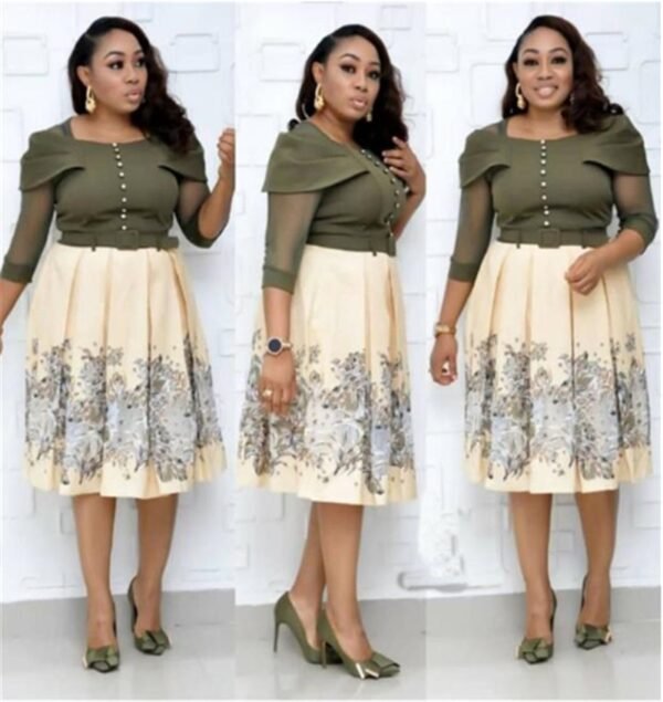 African Women Fashion Dress Ladies Big Size Dresses - Image 4