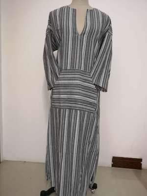 Women Long Striped Casual Loose Maxi Dresses - Image 2