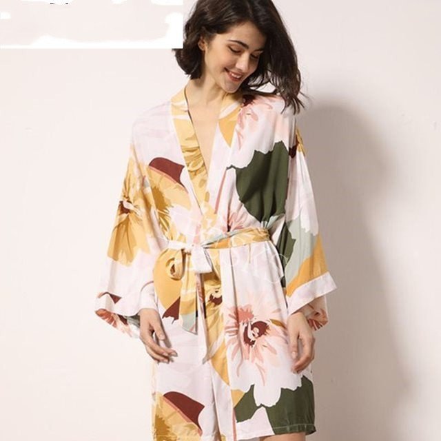 New Sleepwear Thin Cotton-silk suit - Image 7
