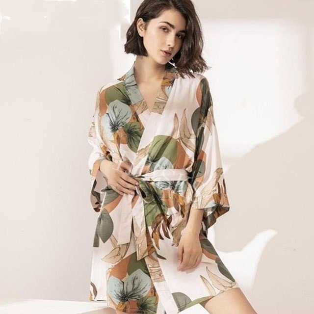 New Sleepwear Thin Cotton-silk suit - Image 4