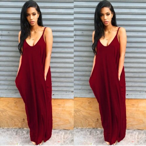 Women Summer Dress Casual Long Dresses Plus Size - Image 5