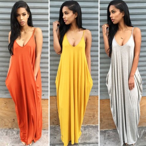 Women Summer Dress Casual Long Dresses Plus Size - Image 7