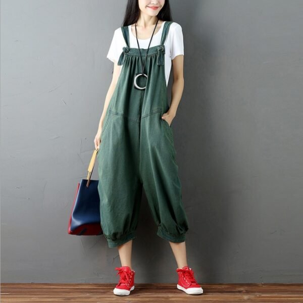 Women Casual Drop Crotch Jumpsuits - Image 2