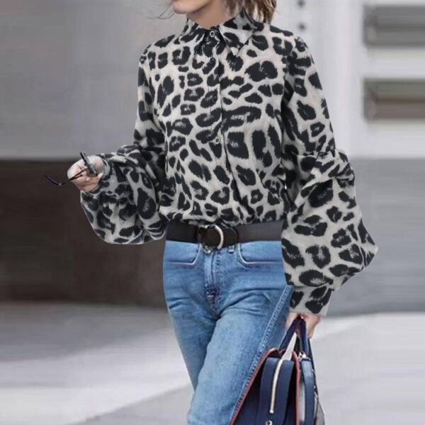 Women Sexy Leopard Print  Tops - Image 3
