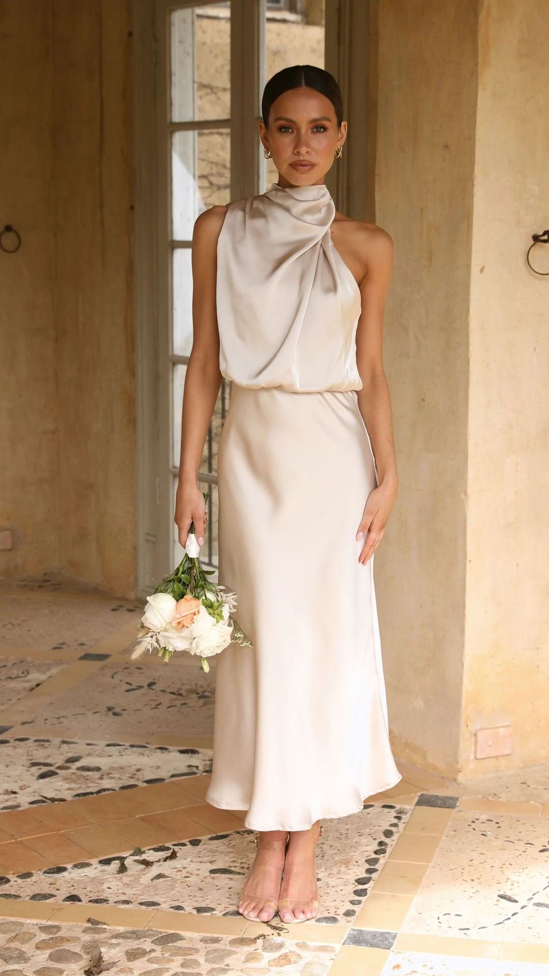 Sleeveless Halter Neck Dress Summer Fashion - Image 6