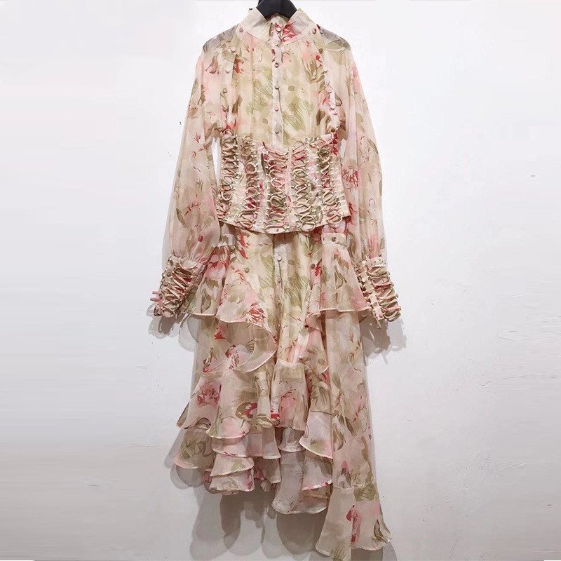 Women Flower Printed Party Dresses - Image 5