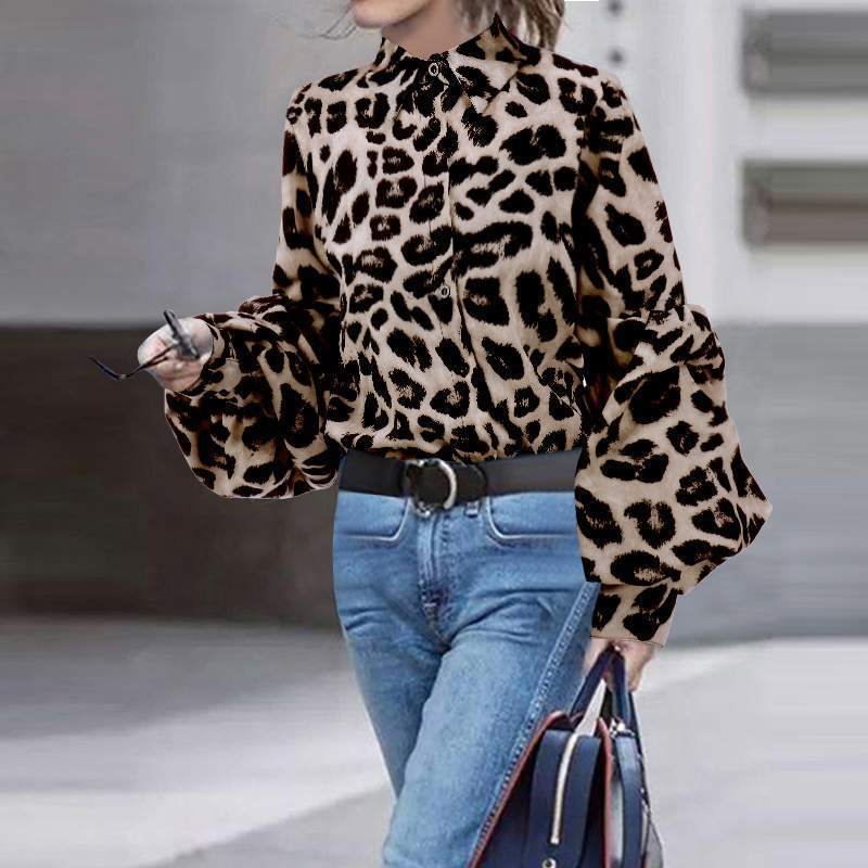 Women Sexy Leopard Print  Tops - Image 5