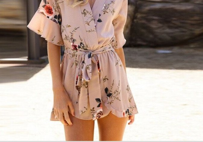 Women Floral Print Jumpsuits - Image 3