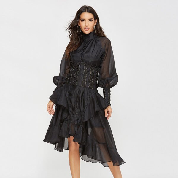 Women Flower Printed Party Dresses - Image 4