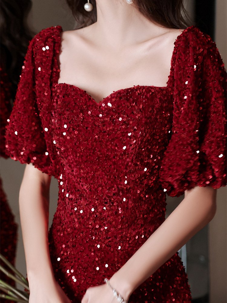 Toast Bridal Red Dresses Women Fishtail - Image 4