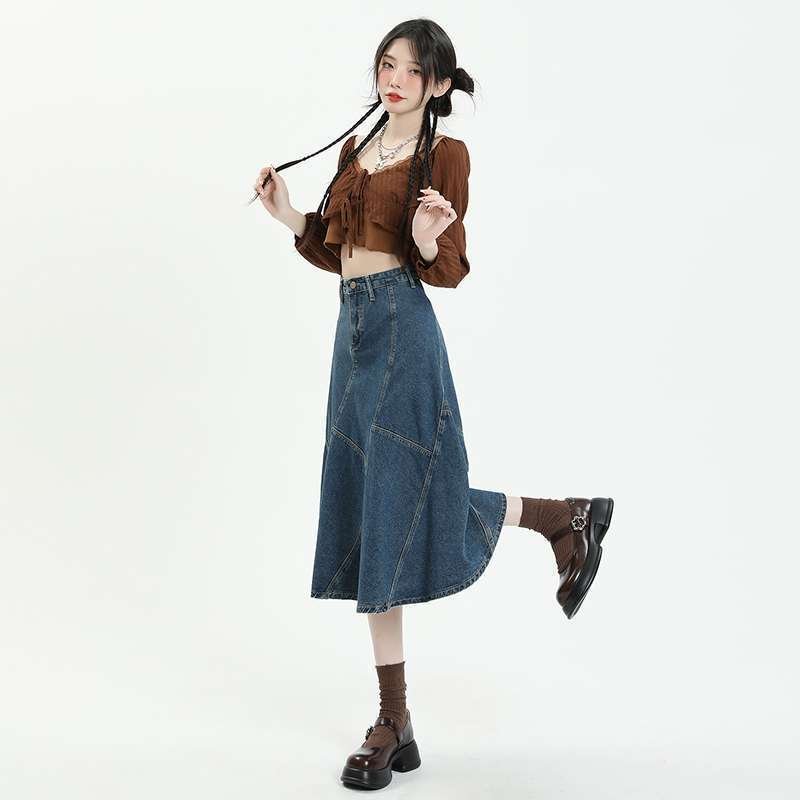 Long Skirt High Waist Skirt, Cross Skirt For Women - Image 4