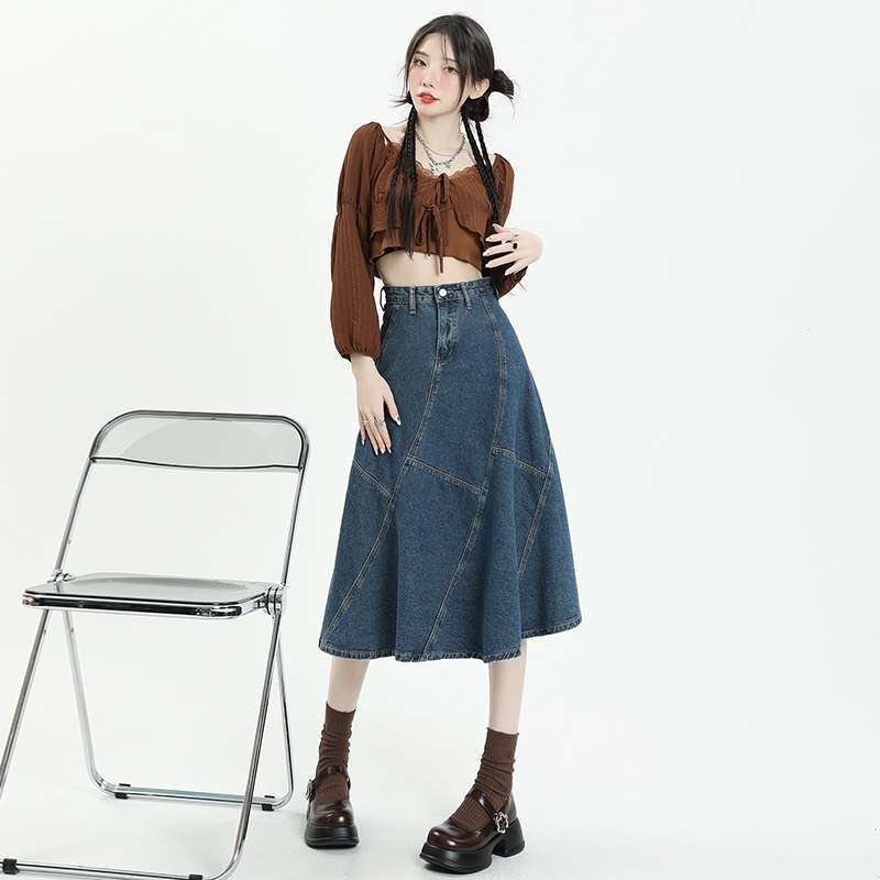 Long Skirt High Waist Skirt, Cross Skirt For Women - Image 2