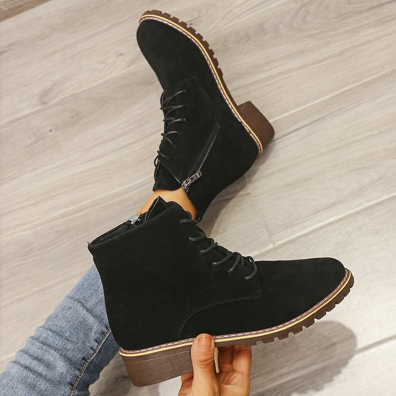 Short Boots Women Round Toe Martin Boots Women - Image 3