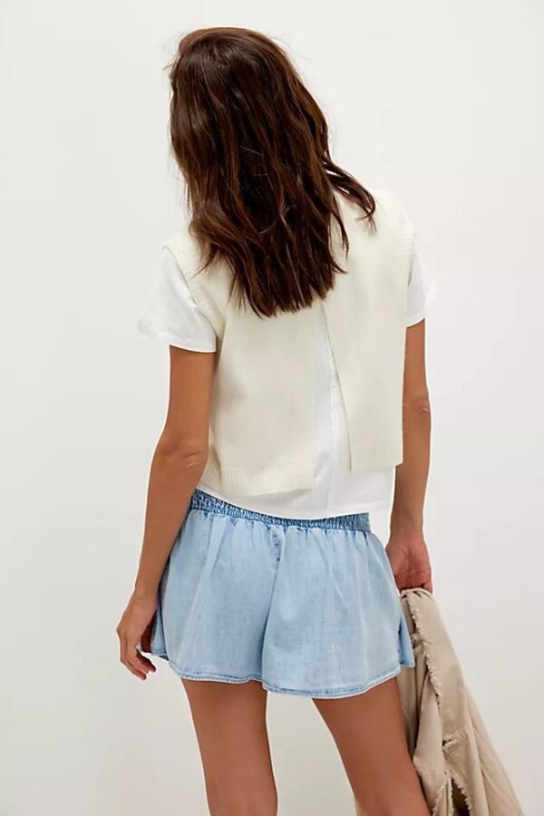 Paradise Found Denim Skort - Image 3