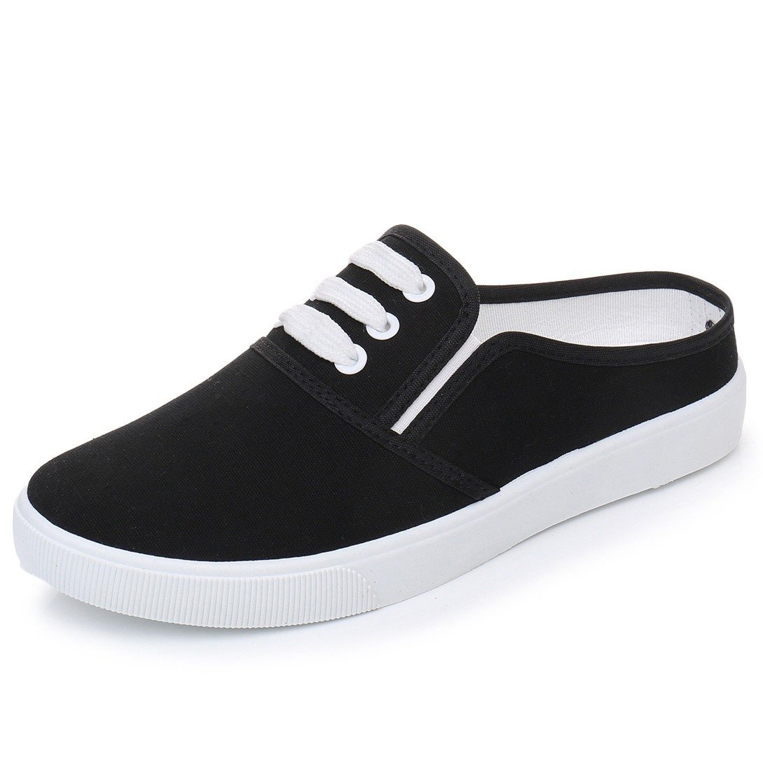 Slip-on Canvas Shoes Flat Women - Image 2