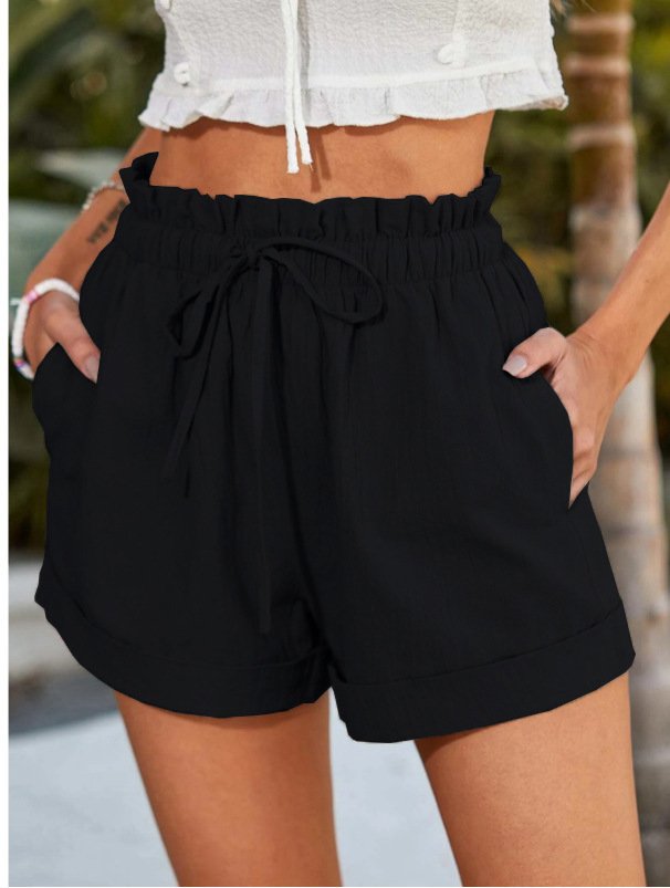 European Solid Color Loose Casual Fashion Shorts For Women - Image 5