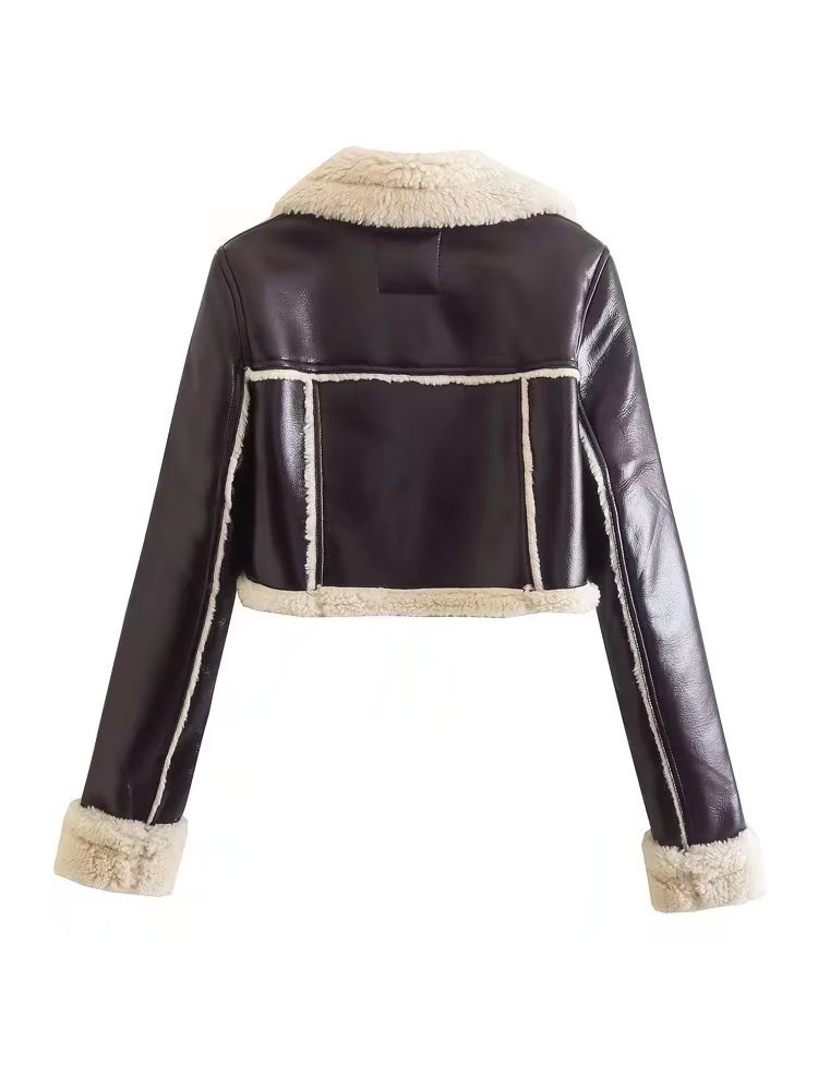 Women's Short Lapel Long Sleeve Slim Fashion Personality Jacket Jacket - Image 3