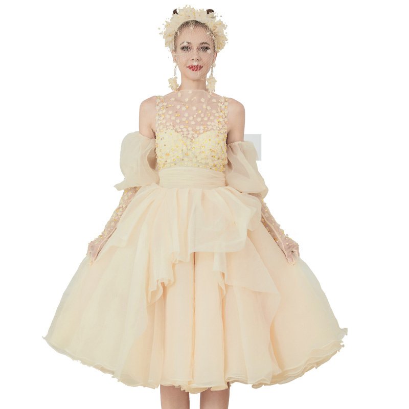 Women's Temperament Fashion Slim Puffy Dress - Image 5