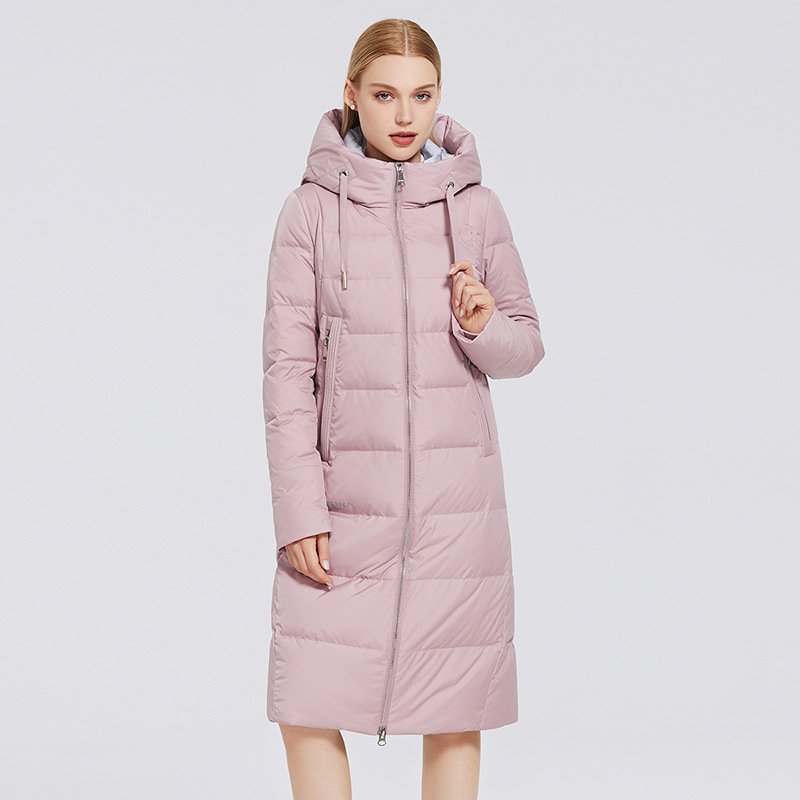 Windproof Zipped Stand Collar Cotton-padded Jacket - Image 9