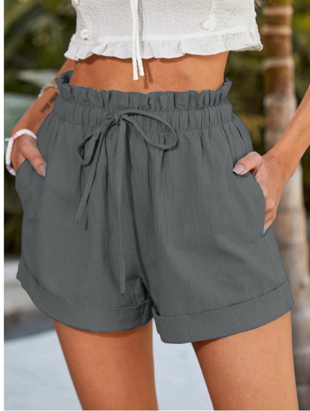 European Solid Color Loose Casual Fashion Shorts For Women - Image 6