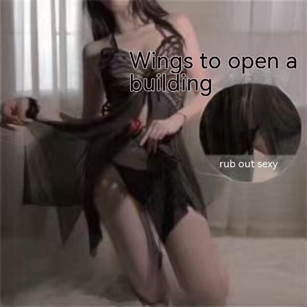 Women's Nightdress Butterfly Halter with Pajamas Sets - Image 6