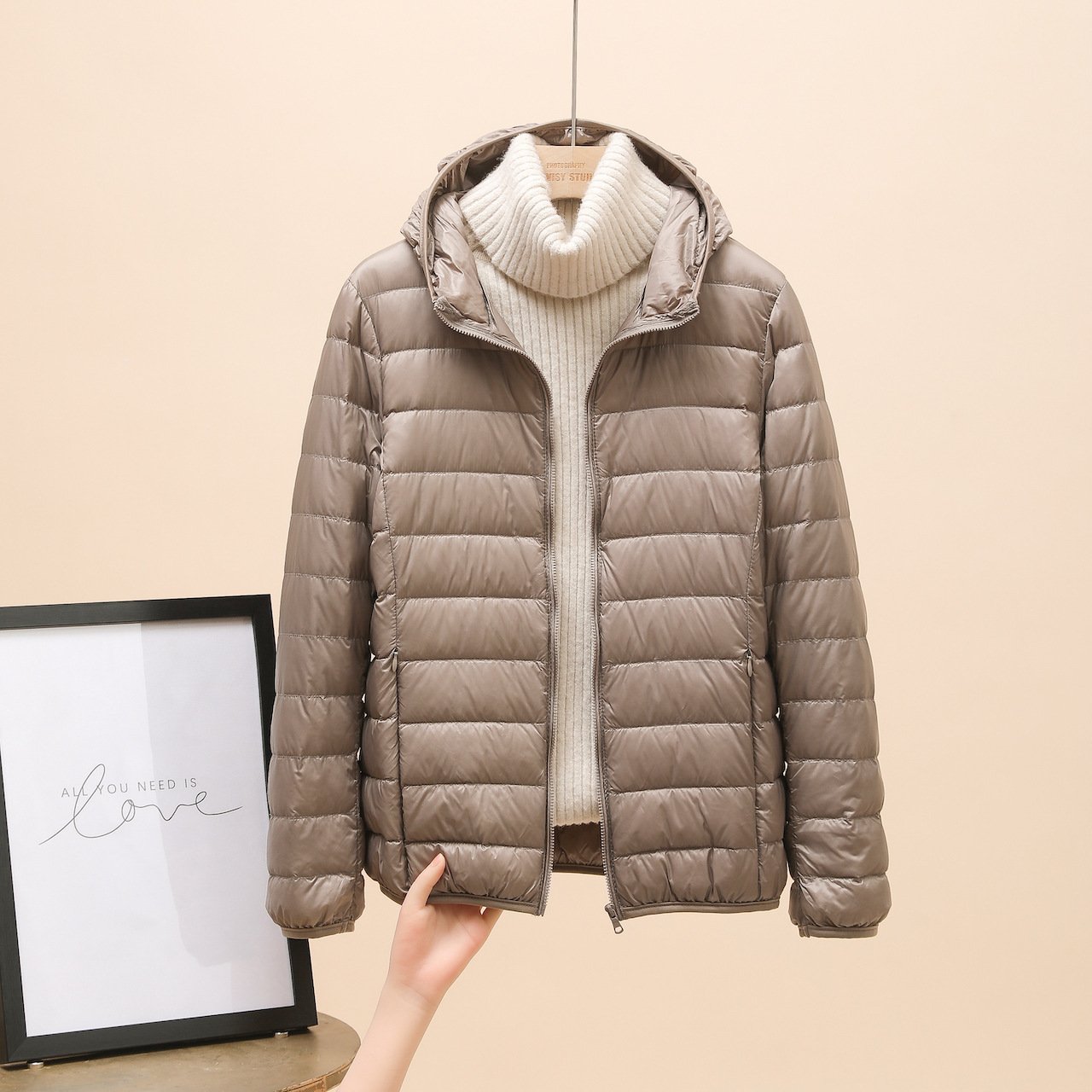 Down Jacket Women's Short Light And Thick - Image 6