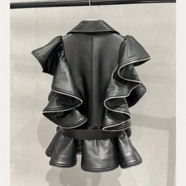Sheepskin Leather Vest Heavy Work Sheepskin Coat - Image 2