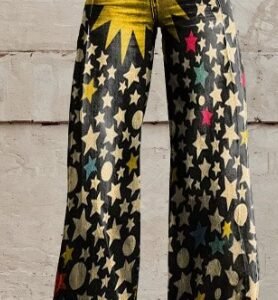 3D Digital Printed Women's Imitation Jeans