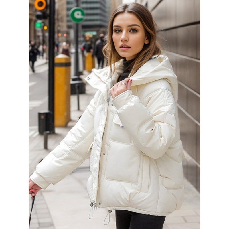 Hooded Down Cotton Clothes For Women - Image 6