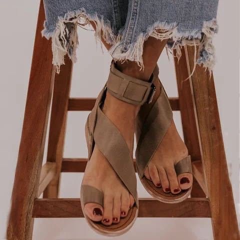 Sandals women flat Roman shoes - Image 6