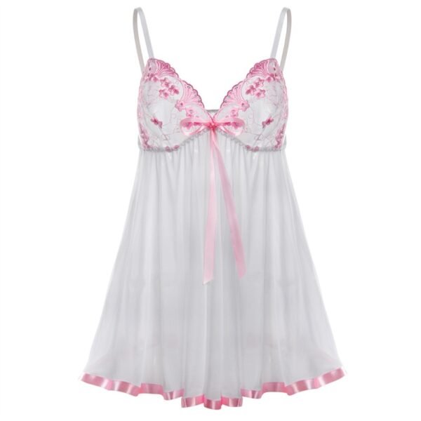 Sexy Lace Embroidery Sequin nightdress Women