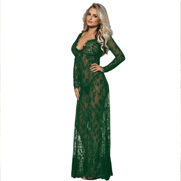 Nightdress Lace Long See-Through Skirt - Image 4