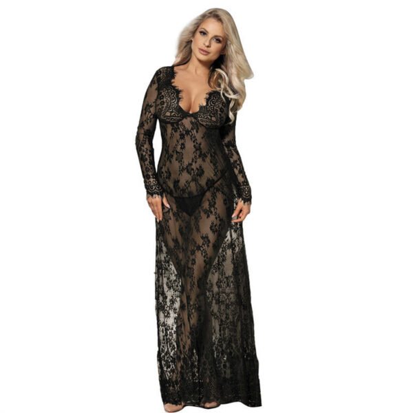 Nightdress Lace Long See-Through Skirt