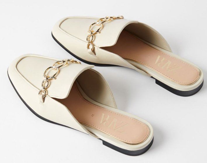 Leather Slippers Women Toe Flat Shoes Women