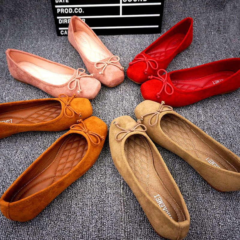 Women Square Toe Flat Shoes - Image 2