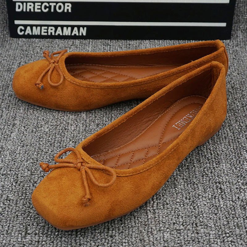 Women Square Toe Flat Shoes - Image 3