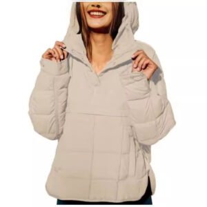 Casual Fashion Solid Color Short Front And Long Back Cotton Coat Round Hem Top