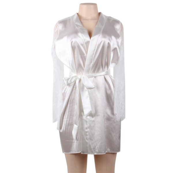 Flared Sleeve Lace Tie Nightdress - Image 8
