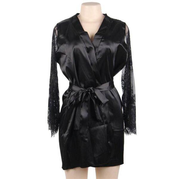 Flared Sleeve Lace Tie Nightdress - Image 6