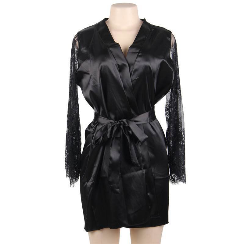 Flared Sleeve Lace Tie Nightdress - Image 6