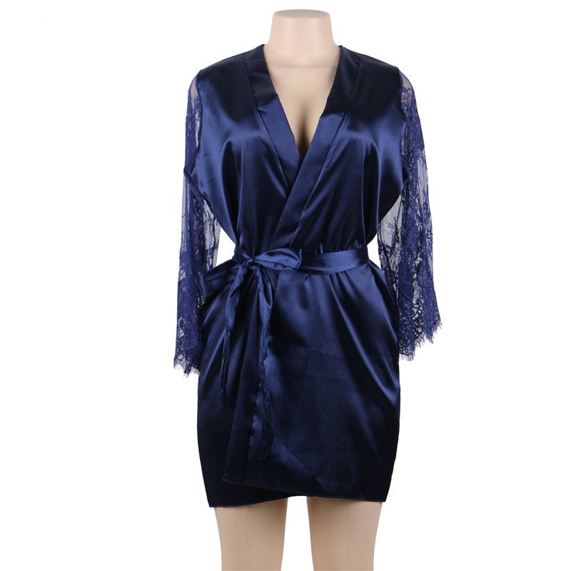 Flared Sleeve Lace Tie Nightdress - Image 2