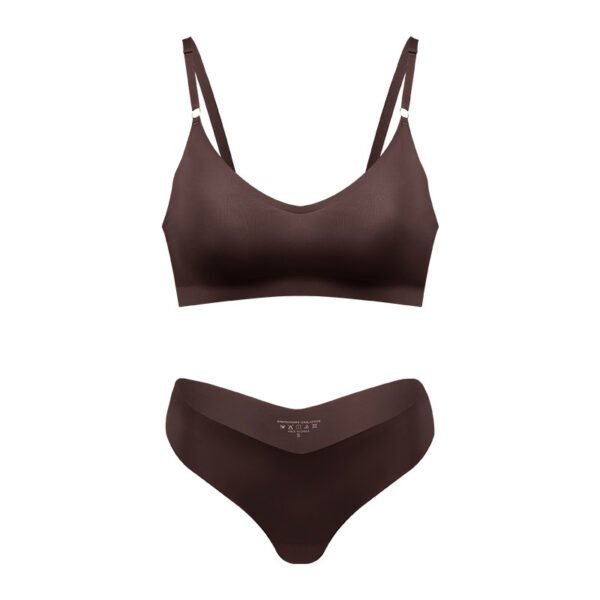 Women's V-neck Breathable Underwear Bra Panties Set - Image 9