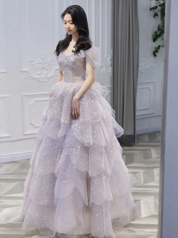 Off-shoulder Evening Dress Women's Host Performance Dress - Image 9