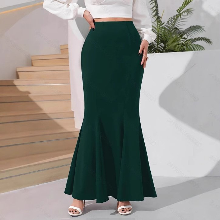 Polyester Temperament Sheath Fishtail Skirt - Image 7