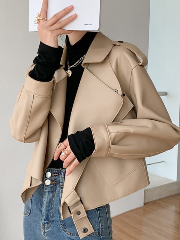 New Genuine Leather Clothes Women's Jacket Sheepskin Loose-fitting Short Coat - Image 5