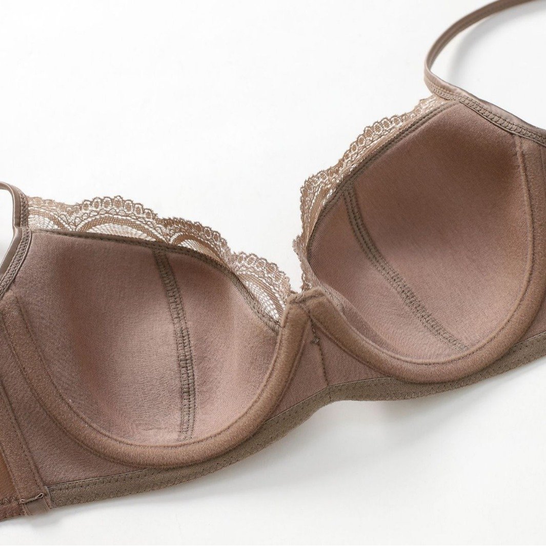 Women's Sexy Thin Glossy Lace Bra Set - Image 4